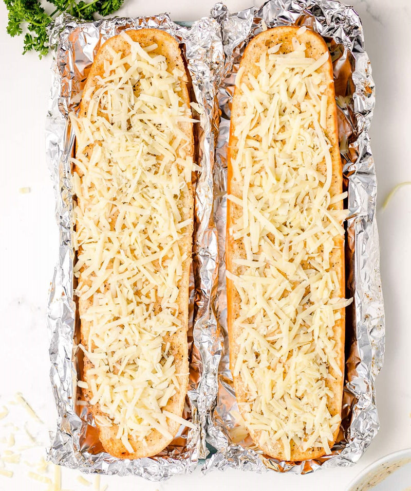 OPEN FACE GARLIC BREAD