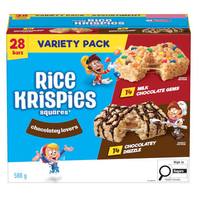 RICE KRIPSIES SQUARES CHOCOLATEY LOVERS VARIETY PACK 588g