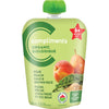 COMPLIMENTS ORGANIC PEAR PEACH, KALE & BROWN RICE POUCH BABY FOOD 128ml