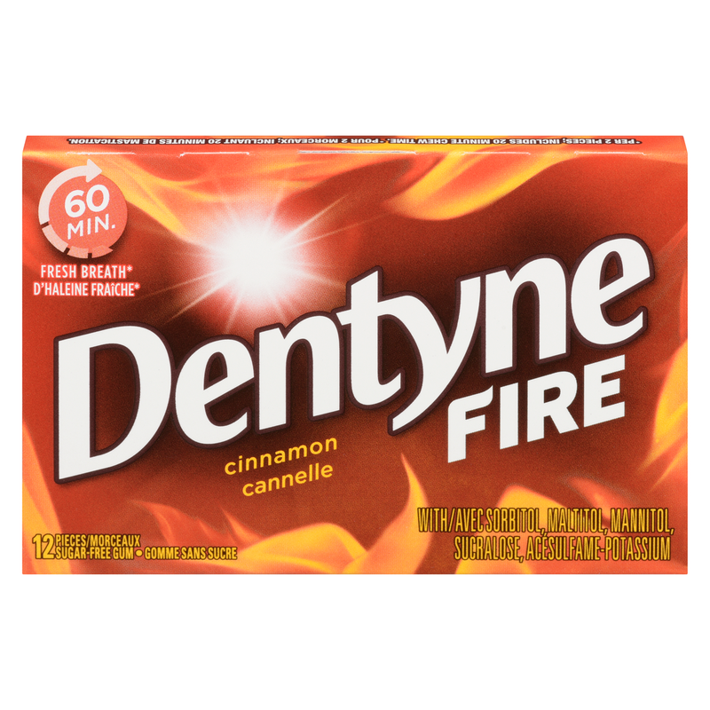DENTYNE FIRE CINNAMON GUM [1 pkg]