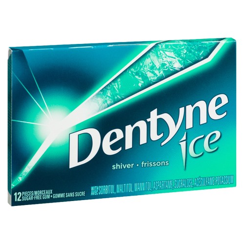 DENTYNE ICE SHIVER GUM 12pc