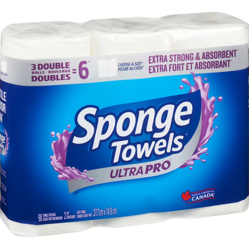 SPONGE TOWEL ULTRA 2PLY 98ct [3 ea]