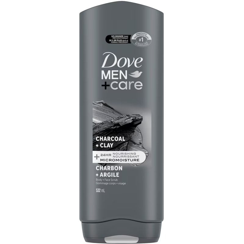 DOVE MEN+ CHARCOAL B/F WASH [532 ml]