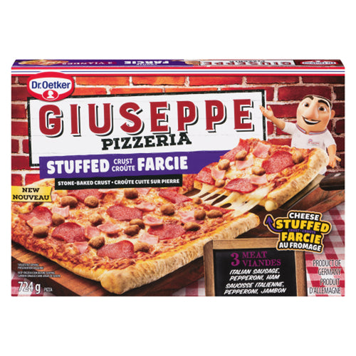 DR OETKER GIUSEPPE STUFFED CRUST 3 MEAT PIZZA 724g