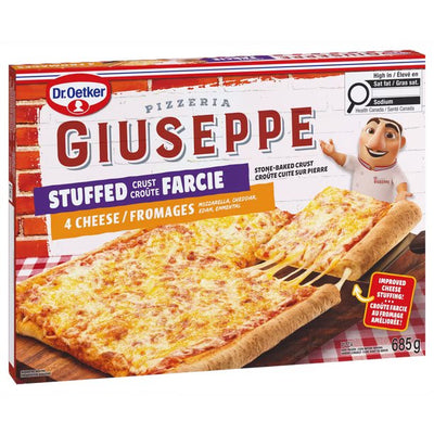 DR OETKER GIUSEPPE STUFFED CRUST 4 CHEESE PIZZA 685g