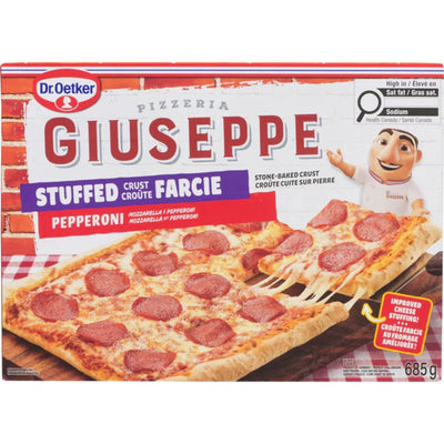 DR OETKER GIUSEPPE STUFFED CRUST PEPPERONI PIZZA 685g