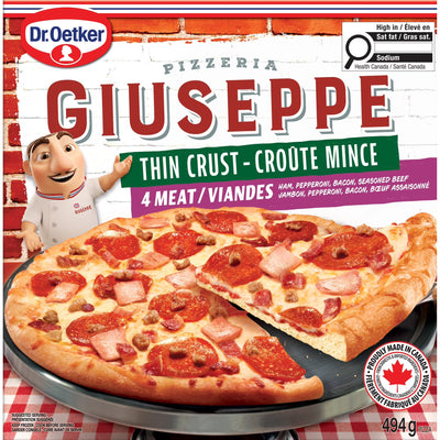 GUISPP THIN CRUST 4 MEAT PIZZA [494 g]