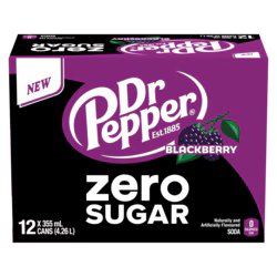 DR PEPPER ZERO BLACKBRRY 12pk