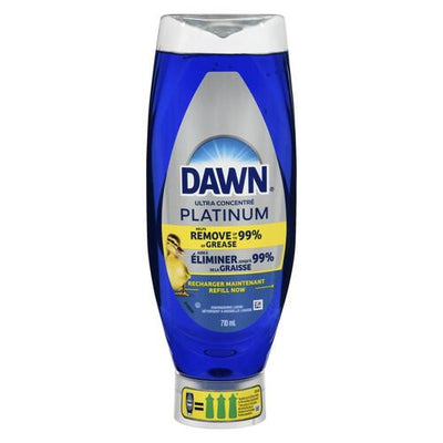 DAWN PLATINUM EZ-SQUEEZE DISH SOAP FRESH RAIN 710ml