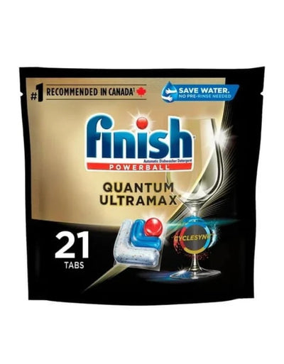 FINISH POWERBALL QUANTUM ULTRAMAX DISHWASHING DETERGENT TABS 21s