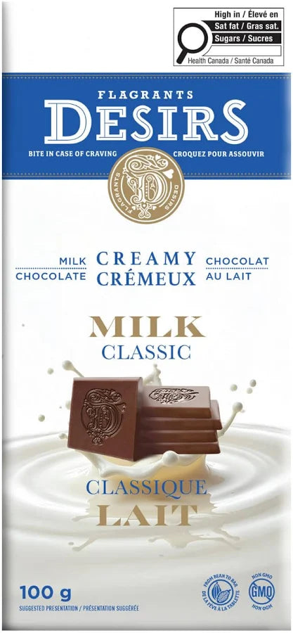 FLAGRANTS DESIRES CREAMY MILK CLASSIC BAR 100g