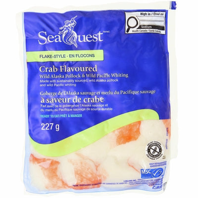SEA QUEST FLAKE-STYLE CRAB FLAVOURED ALASKA POLLOCK & PACIFIC WHITING 227g