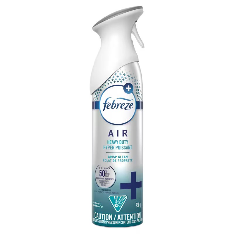 FEBREZE HEAVY DUTY CRISP AIR FRESHENER 230g