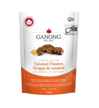 GANONG PNT BTR CARAMEL CLSTRS [150 g]