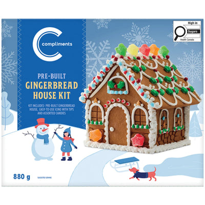 COMPLIMENTS PRE-BUILT GINGERBREAD HOUSE 880g
