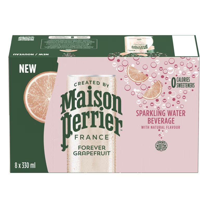 MAISON PERRIER SPRAKLING WATER PINK GRAPEFRUIT 8x330ml