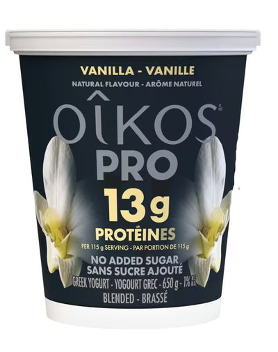 OIKOS PRO HIGH PROTEIN GREEK YOGURT VANILLA 650g