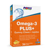 NOW OMEGA+3 PLUS GUMMY CHEWS 36ea