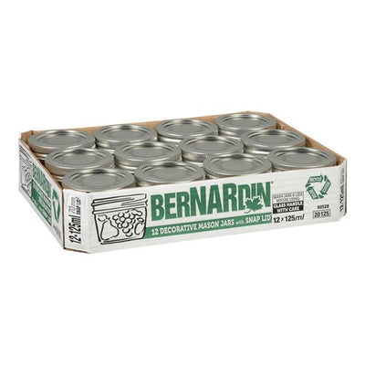 BERNARDIN HARVEST MASON JAR 125ml 12 BOTTLES