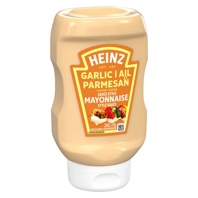 HEINZ GARLIC PARMESAN MAYONNAISE STYLE SAUCE 340ml