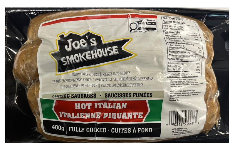JOES SMKHS HOT ITALN SAUSAGE [400 g]