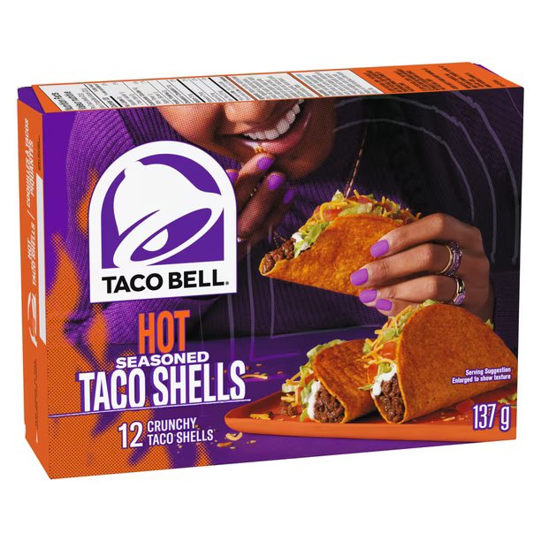 TACO BELL HOT TACO SHELLS 12pk [137 g]