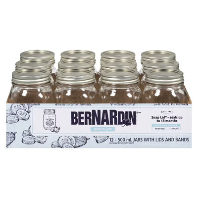 BRNRDN STNDRD MASON JAR 500ML [12 ea]