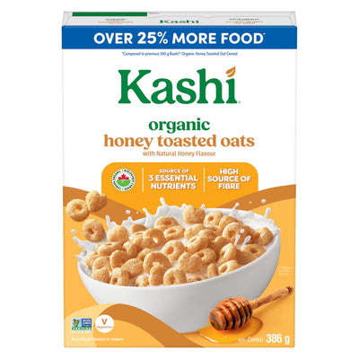 KASHI ORGANIC HONEY TOASTED OATS CEREAL 389g