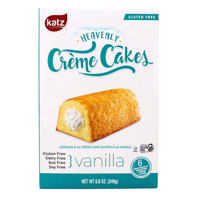 KATZ GLUTEN FREE CREME CAKES VANILLA 249g