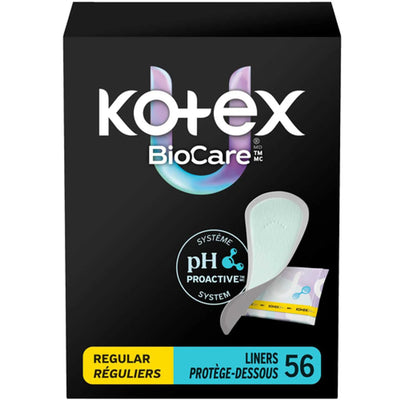 KOTEX 2X REG SUPR PREM LINERS [56 ea]