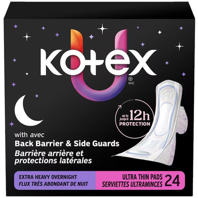KOTX ULT THIN 2X OVRNGHT PAD [24 ea]
