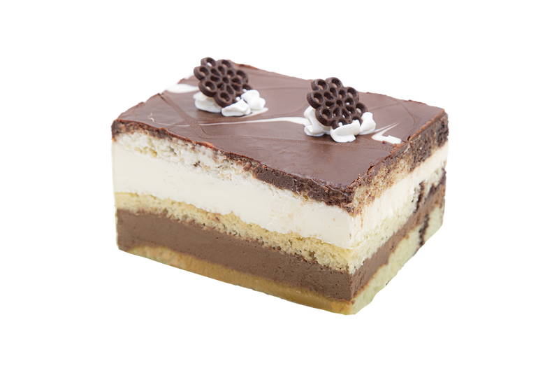 LAYERED TUXEDO CAKE