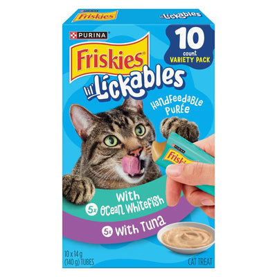 FRISKIES LIL LIKCABLES CAT TREATS TUNA & OCEAN WHITE FISH VAIRETY PACK 140g