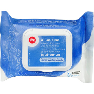 LIFE ALL-IN-ONE CLNSING WIPES [25 ea]