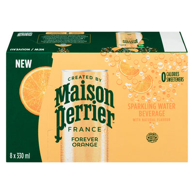 MAISON PERRIER SPARKLING WATER ORANGE 8x330ml