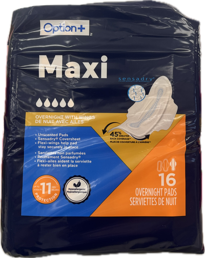 OPTN+ MAXI OVERNIGHT W/ WINGS [16 ea]