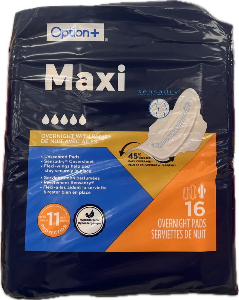 OPTN+ MAXI OVERNIGHT W/ WINGS [16 ea]