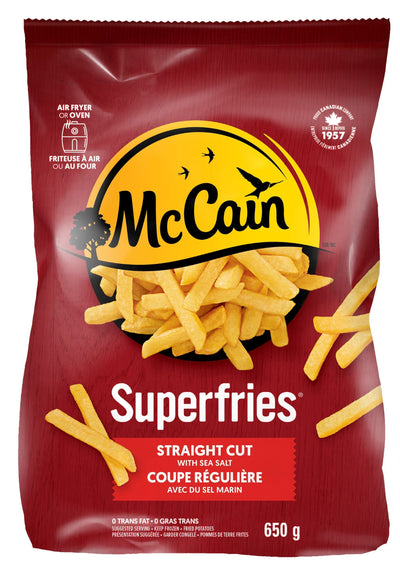 MCCAIN SUPERFRIES STRAIGHT CUT 650g