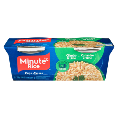 MINUTE RICE CUPS CILANTRO & LIME 250g