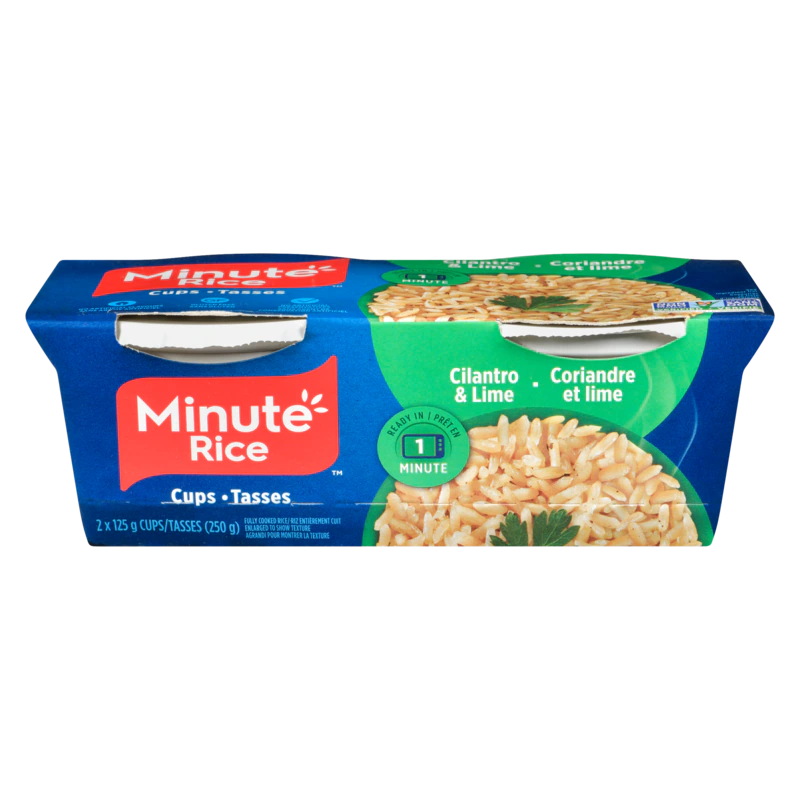 MINUTE RICE CUPS CILANTRO & LIME 250g