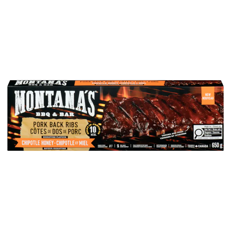 MONTANA CHIPOTLE HNY PORK RIBS [650 g]