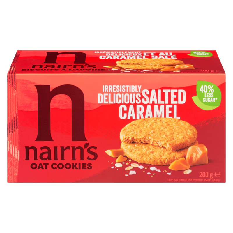NAIRN'S OAT COOKIES SALTED CARAMEL 200g