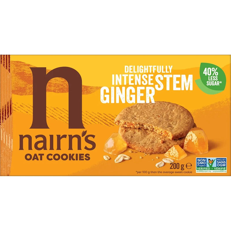 NAIRN'S OAT COOKIES INTENSE STEM GINGER 200g
