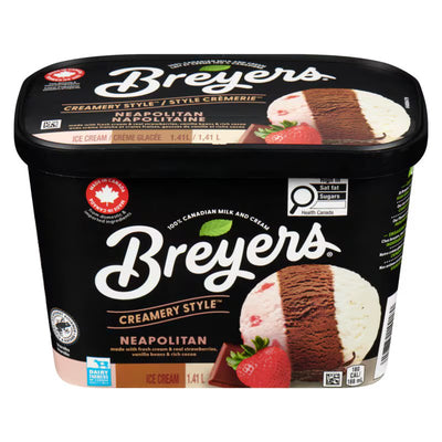 BREYERS CREAMERY STYLE NEOPOLITAN ICE CREAM 1.41L