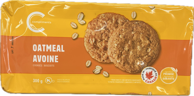 COMPLIMENTS OATMEAL COOKIES 300g