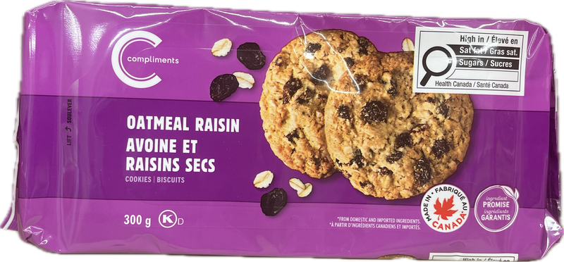 COMP OATMEAL RAISIN COOKIES [300 g]