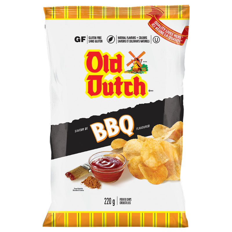 OLD DUTCH BBQ CHIPS 220g