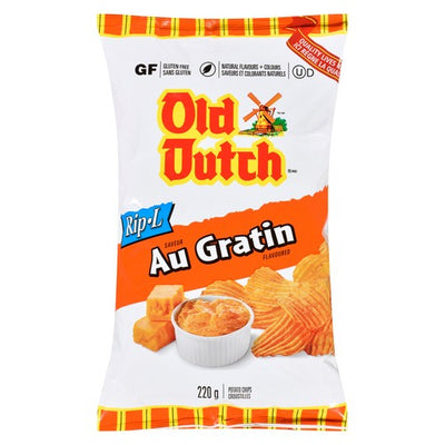 OLD DUTCH RIP-L AU GRATIN POTATO CHIPS 220g