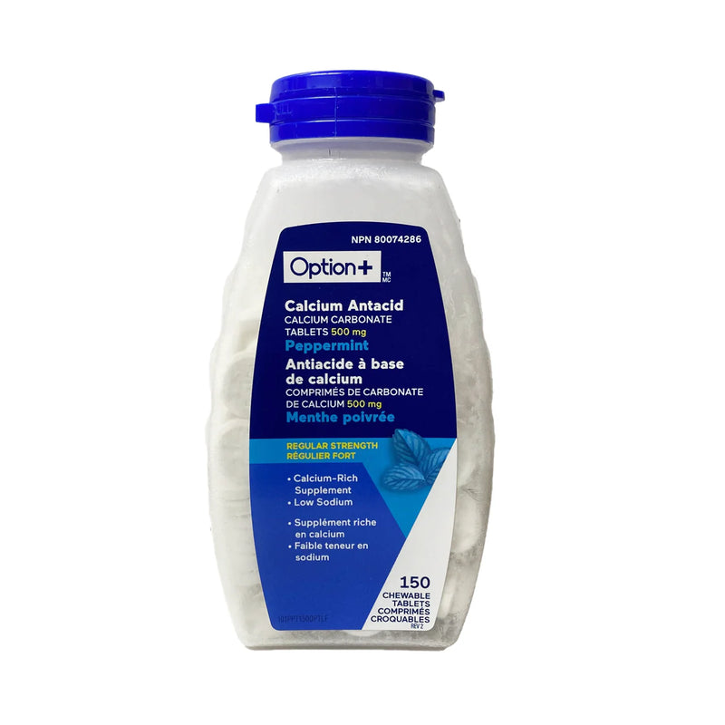 OPTN+ ANTIACID 500mg PEPPMNT [150 ea]