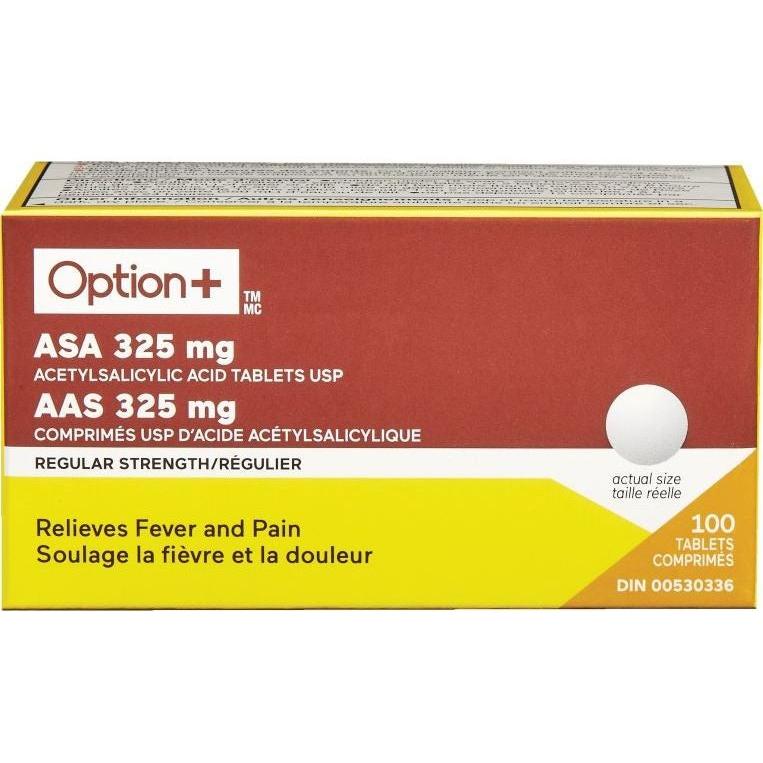 OPTION+ ASA 325mg 100S [100 ea]